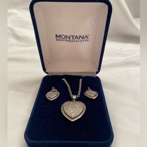 Montana Silversmith’s heart necklace & earrings set